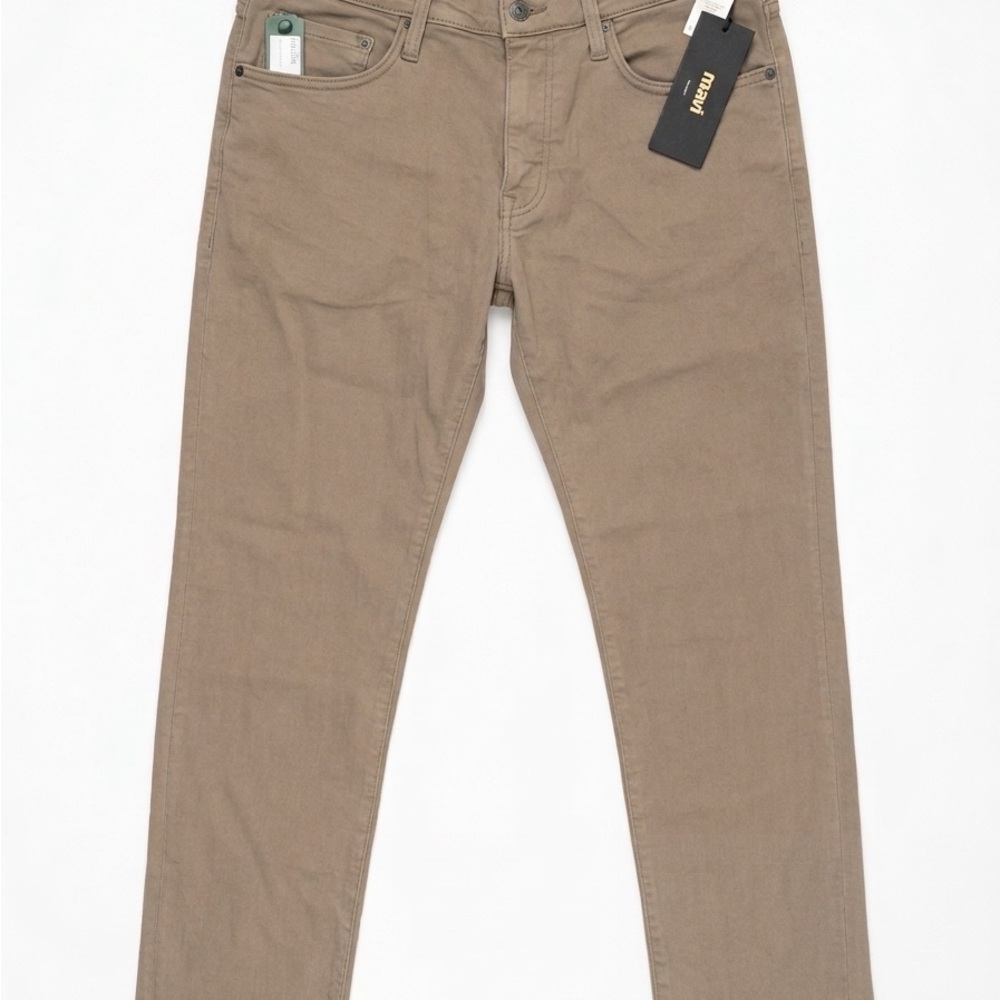Mavi Slim Straight Jeans - Taupe Brown